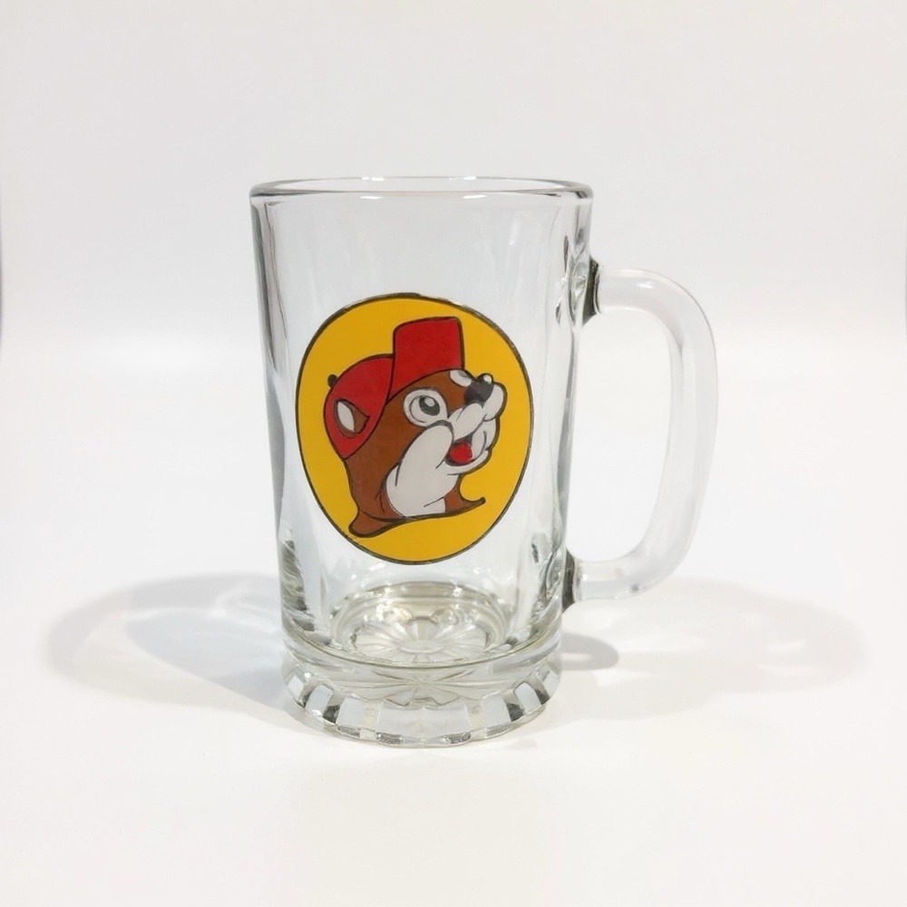 Buc-ee's Beer Mug Glass Fathers Day Gift Bucees Glass Beaver Logo Texas Stein 16